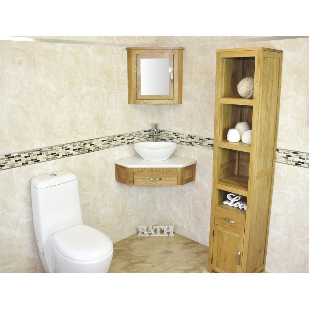 Crank 550mm Single Bathroom Vanity with Vessel Ceramic Basin