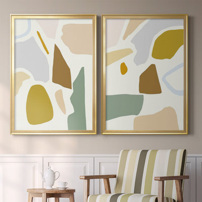 «Pastel Splotches I», toile encadrée de qualité supérieure - prête à être accrochée