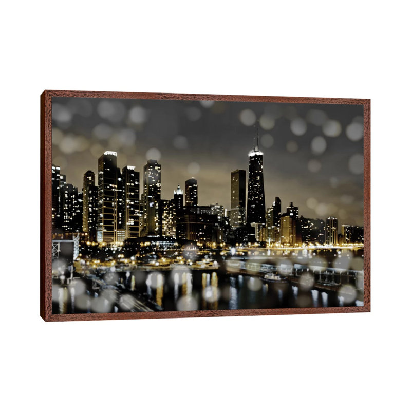 Chicago Nights II by Kate Carrigan - Print on Canvas, 152.5 cm H x 101.5 cm W, Classic Wood Framed Canvas