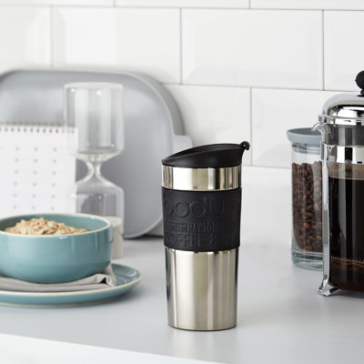 BODUM Store Double Wall Insulated Stainless Steel Travel Tumbler with