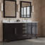 Ensemble de meuble-lavabo double autoportant 72 po avec plateau en quartz Fouraker-345372746
