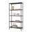 TRINITY Dark Bronze 5-Tier Steel Slat Shelving Unit (36 in. W x 72 in. H x 14 in. D)