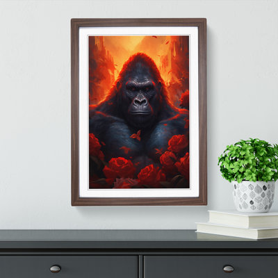 Gorilla Romanticism - Framed Print