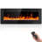 50" Electric Fireplace in-Wall Recessed and Wall Mounted 1500W Fireplace Heater and Linear Fireplace with Timer/Multicolor Flames/Touch Screen/Remote Control-836244342