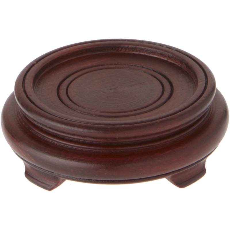 Danete Decorative Base, 1.25" H x 2.875" W x 2.875" D, Dark Brown