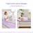 Molley Lavender Color Cooling Gel Memory Foam Mattress Topper-129458201-129458206