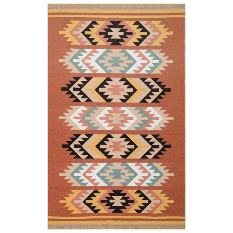 Selina Cotton Flatweave Area Rug, Rectangle 203.2 x 381cm