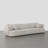 Aneika 140'' 3-Piece Curved Modular Oversized Sofa-102402944