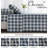 Chad Plaid Printed Cotton Bed Sheet Set-103532236