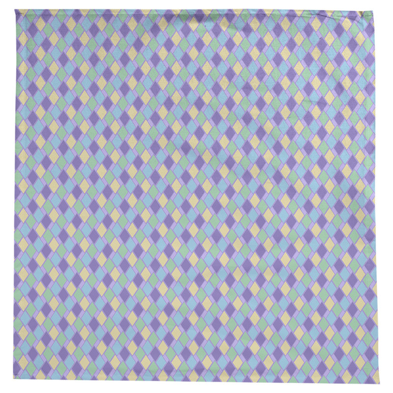 Nappe diamants Leffel, Mauve et pastel