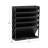 Mind Reader 5-Tier Vertical File Storage, Desktop Organizer, Wall Mount, Office, Plastic, 13"L x 4.25"W x 16"H-112008532