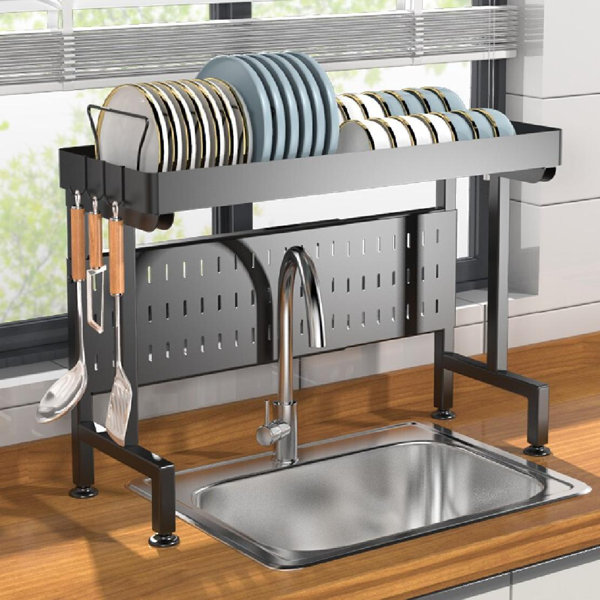 Retractable Stainless Steel Kitchen Sink Shelf Dish Rack