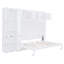 Grand lit avec commode intégrée et tiroirs de rangement intégrés