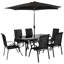 Ensemble de conversation d'extérieur, ensemble de table et chaises de salle à manger de patio, ensemble de mobilier de patio 8 pièces-1843936993-1843937007