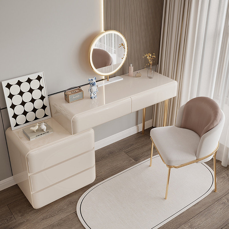 Makeup Vanity with Light mirror,5 drawers