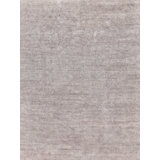 Plush Area Rug in Light Silver