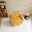 Fauteuil rembourré épais avec base en métal solide, fauteuil simple confortable, fauteuil d'appoint pivotant-568907711