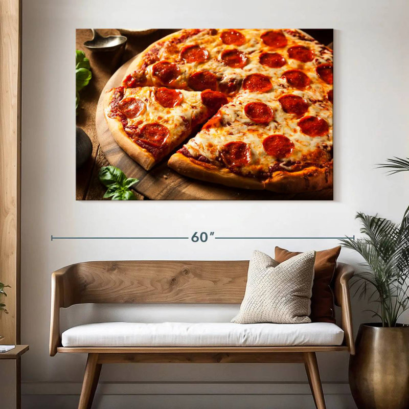 Yarlin Fresh Pepperoni Pizza, 34" H x 51" W