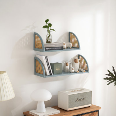 2 Piece Wood Floating Shelf