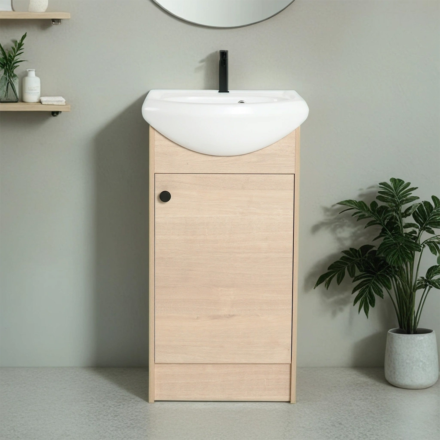 Ebern Designs 18" Bathroom Vanity With Sink, 18 Inch Freestanding ...
