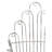 23X22x38" Distressed Silver Finish Iron Accent Chair, French Country Armchair, Outdoor Garden Seating