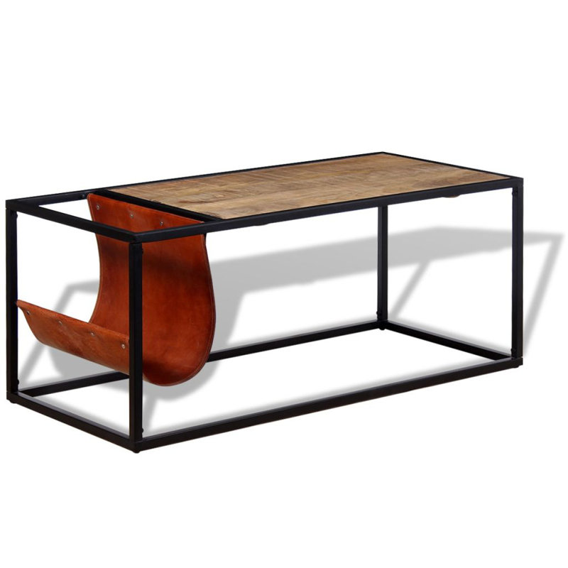 Table basse à cadre simple avec rangement