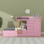 Lit superposé double avec 7 tiroirs de rangement et petite armoire, conception de rangement moderne-505882913