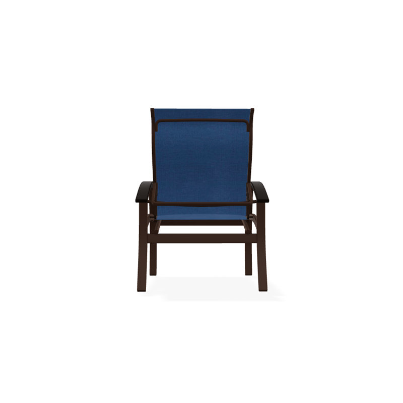 Chaise de patio Askar, Cobalt 35D Sunbrella®, Noir, Kona texturé
