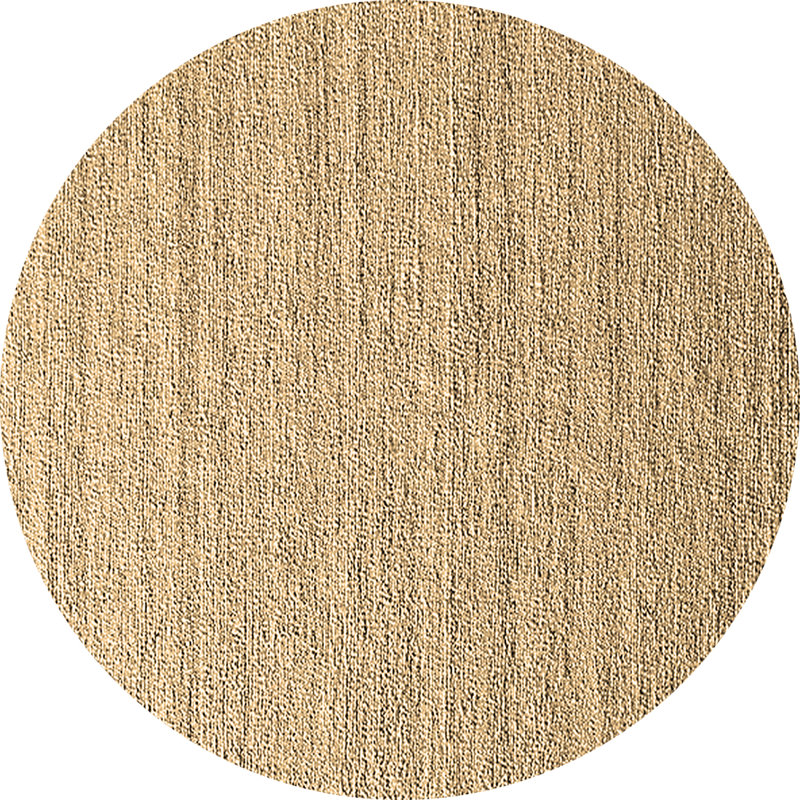 Tapis brun lavable à la machine de style Mid-Century moderne 415, Rond 6 pi