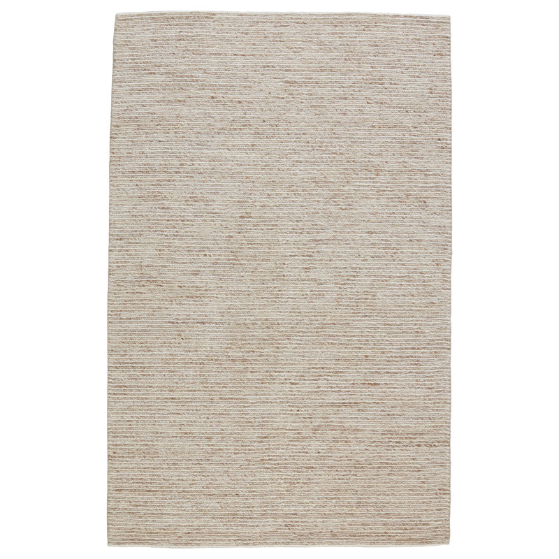 Tapis beige tissé à la main Caitlin, Rectangle 8 pi x 10 pi
