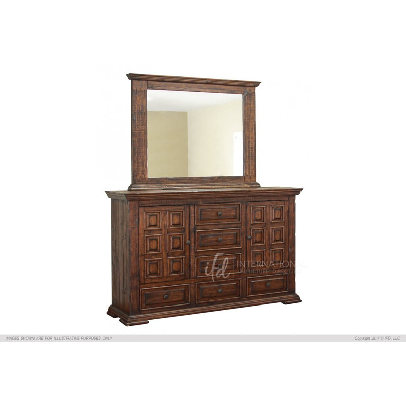 Commode 6 tiroirs 2 portes Hamite