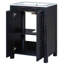 Vintage Bathroom Vanity With Ceramic Sink And Ample Storage