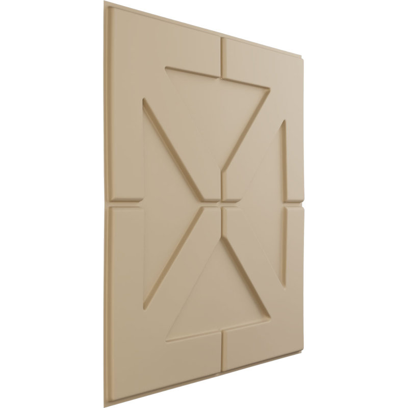 Panneau mural 3D décoratif Xander EnduraWall, Beige fumé satiné UltraCover