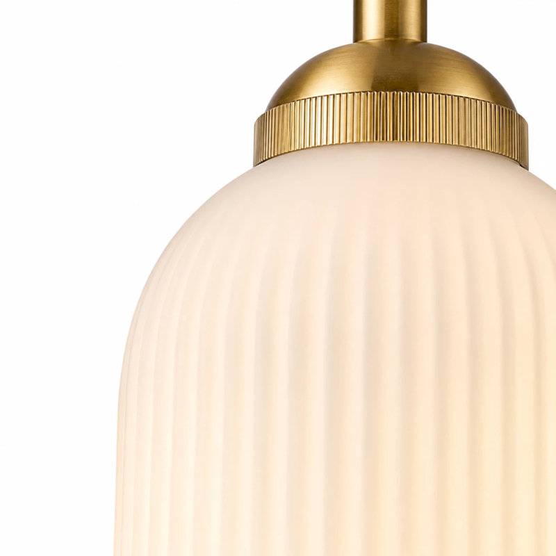 Luminaire suspendu 1 lumière, or brossé, Or brossé
