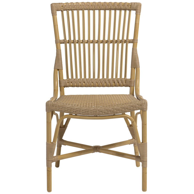 Piano Outdoor Dining Side Chair, Natural