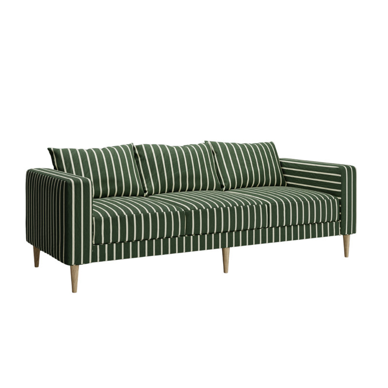 Essential Sofa, Field Striped Hemp Blend, Natural