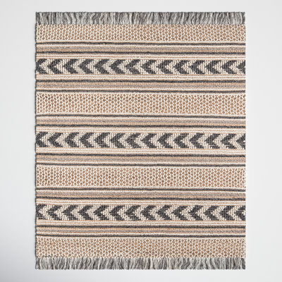 Alberta Southwestern Handmade Flatweave Beige/Gray Area Rug