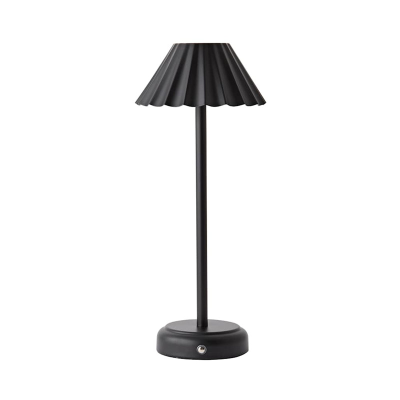 Metal Table Lamp, Black, Black