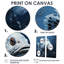 Poisson dans le bleu profond II - impressions sur toile traditionnelles bleues-728767249-728767250-728767262