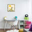 «Happy Dinosaur & Sun», art mural encadré flottant par Andrea Haase-268232338-268232336