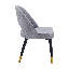 Chaise d'appoint rembourrée grise Rotherham
