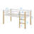 Twin Loft Bed With Guardrails And Ladder-721587282