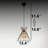 Adjustable Height Metal Body Cage Single Pendant