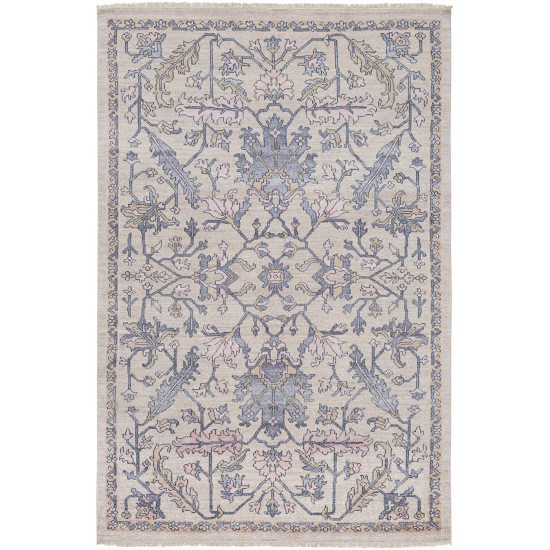 Daison Viscose Oriental Indoor Rug, Rectangle 9' x 13'