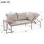 3-seater Outdoor Reclining Garden Sofa Set With Adjustable Backrest-379569933
