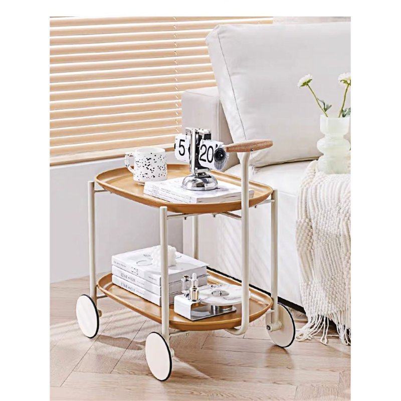 Table basse mobile à deux couches