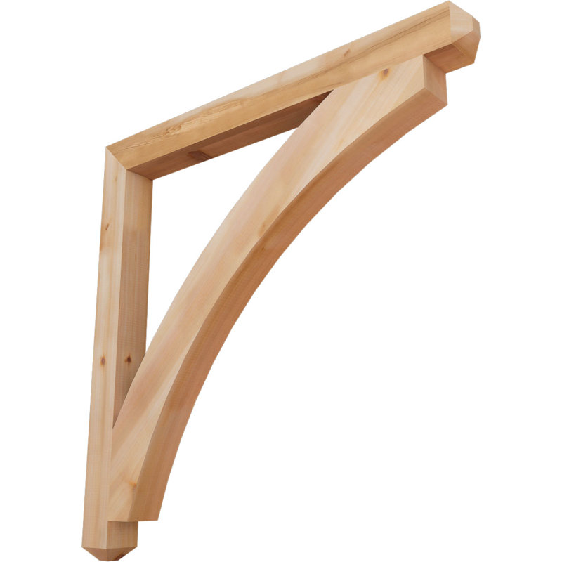 Support pour artisan Thorton, Cèdre rouge de l'Ouest (lisse), H 46 po x l 4 po x P 46 po