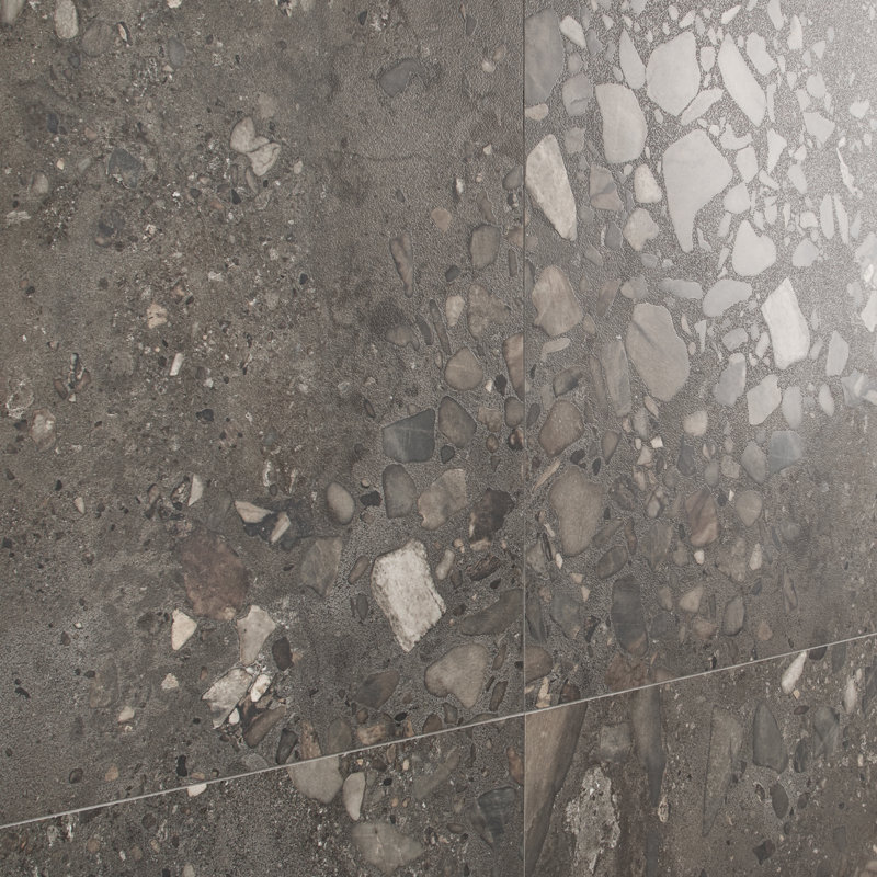 Piccoli Grande Semi-Polished Porcelain Tile, Gray