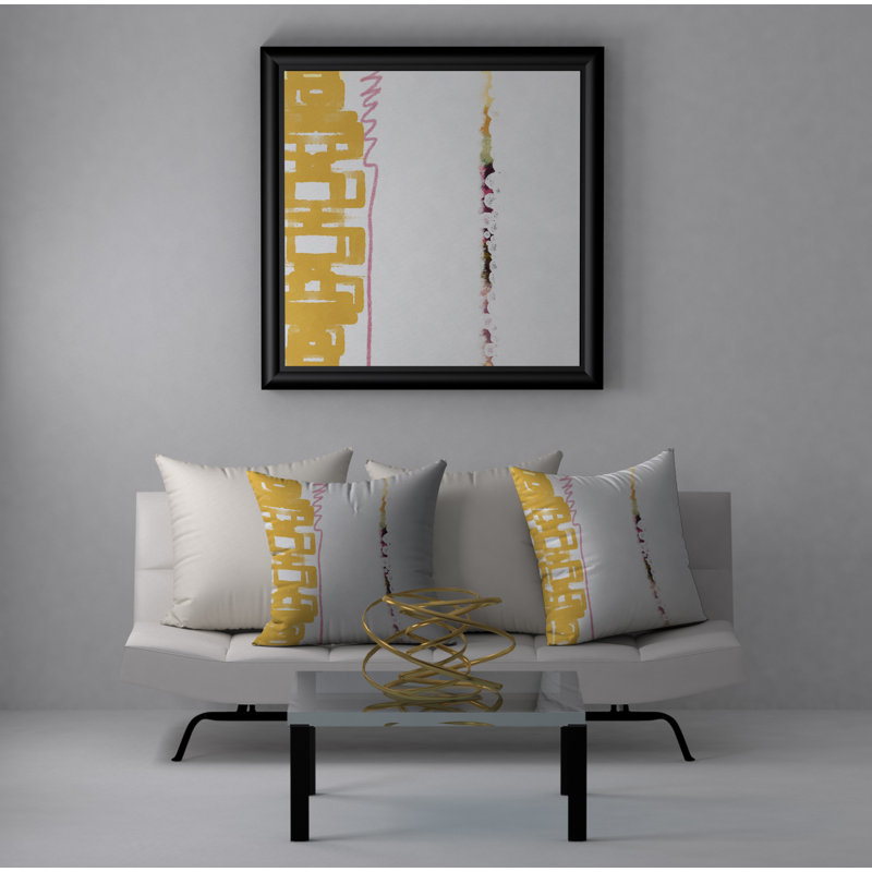 Abstract Throw Pillow, 20" H x 20" W