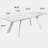 Extendable Metal Base Dining Table